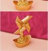 Fortune-Enhancing Yuanbao Windmill: Rotating Metal Feng Shui Desktop Ornament