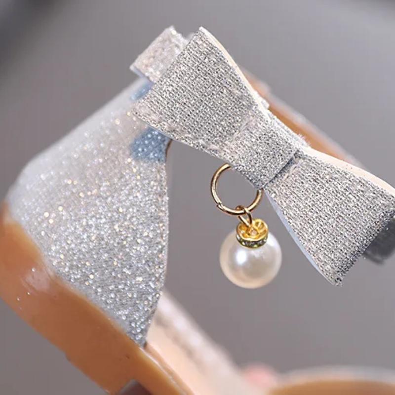 Dívka Princezna drahokamu perla Dětská Svatební Party Single Boty Móda Všestranné Dětské Sladké ploché sandály v korejském stylu