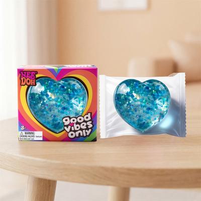 Heart Squishy Toy Soft Non-Sticky Quick Rebound Palm-Sized Stress Relief Toy Small Portable Pink 1 Pack