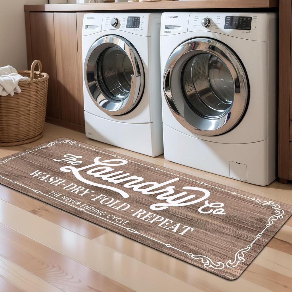 VIKAMA American-Style Kitchen Carpet Laundry Room Non-Slip Floor Mat Hallway Bedroom Long Strip Carpet Home Decoration