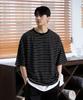 Keonsebbi Wrinkle-Free Basic Striped Short Sleeve Tee