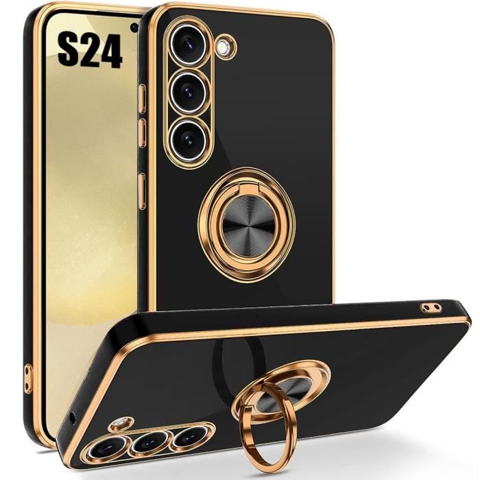 Coque de protection - Booling - pour Samsung Galaxy S24 - Antichoc - Souple - Support réglable