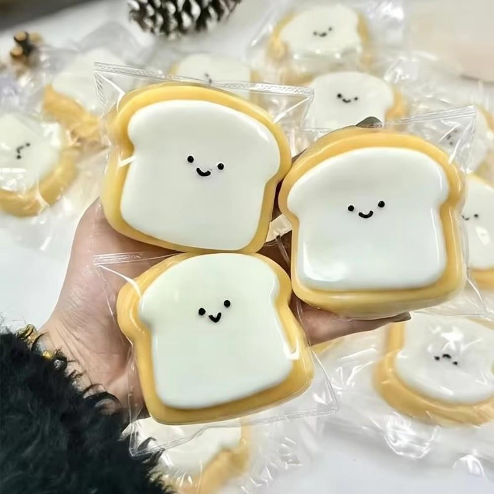 Soft Squishy Toy Toast Shape Fidget Toys Kawaii Sensory Toy For Adults Kids