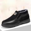 Men's Cotton Shoes and Boots with Fleece Boots, Warm Shoes for The Elderly, Thick-soled Cotton Boots