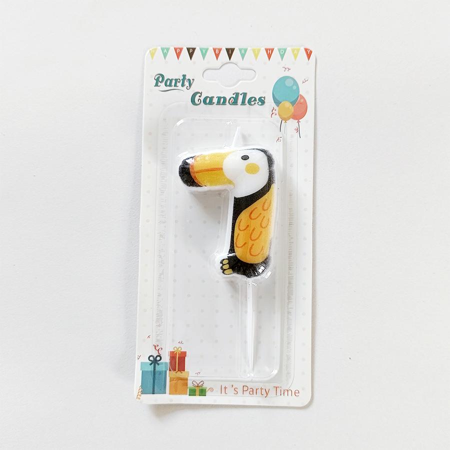 Cartoon Animal Happy Birthday Cake Candle Children Cute Party Candle Baby Happy First Birthday Baking Decoration