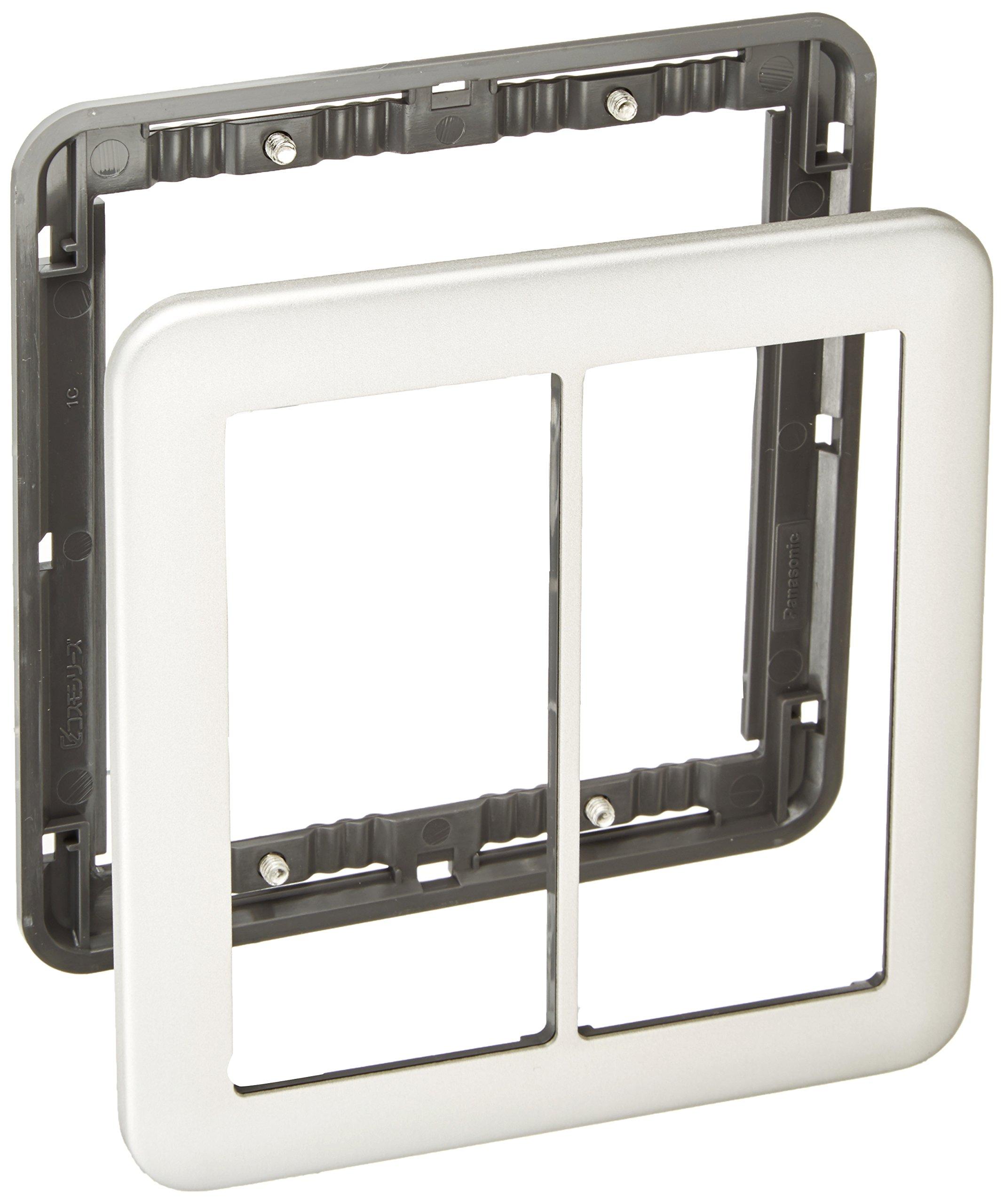 Panasonic Round Switch Plate for 2-Gang Silver Gray WTV6102S2