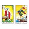 Kancharo 78-Card Tarot Deck [Universal Waite Pocket Tarot Deck] Includes a Japanese Tarot Card Basic Instruction Manual and Pouch (Authentic)