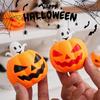 1/12Pcs Halloween Pumpkin Squeeze Cup Sensory Toys Stress Relief Pop Up Ghost Squeeze Ball Halloween Gifts For Kids Juguetes