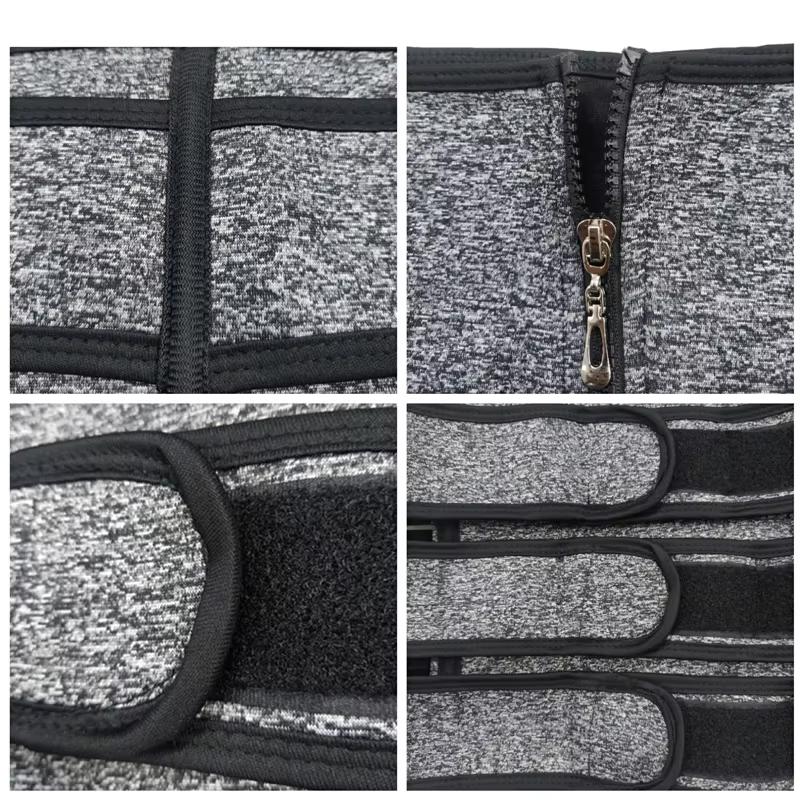 Women Waist Trainer Belly Slimming Sheath Sauna Body Shaper Fat Burning Shapewear Corsets Tummy Trimmer Sweating Workout Belts 5