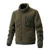 Fashion  Lamb Fleece Jacket Men Autumn Winter Large Size Fleece Padded Trendy Brand Ins Loose Lamb Wool Standing Neck Jackets
