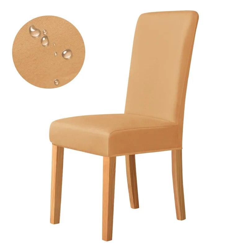 

Универсальный простой чехол на стул, эластичные однотонные чехлы на сиденья размера M для столовой, офиса, кухни, домашнего декора, без 100% водонепроницаемости 1 piece