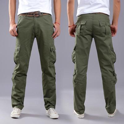 Men's  Casual Pants  Cargo  Trousers Multi-pocket Casual Pant Outdoor Training Overalls Male Sports Pants