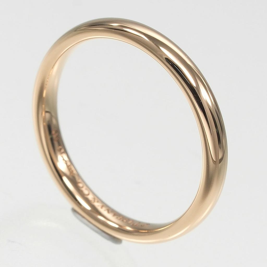 TIFFANY&Co. ewig klassischer Bandring K18 Roségold #4.9(US-Grösse) 2,52 g Damen Gebraucht