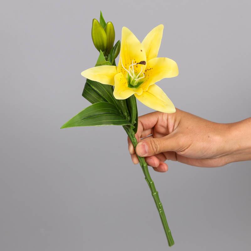 38Cm Artificial Flowers Fake Lily Bouquet Diy Creative Bouquet Desktop Vase Flower Arrangement Room Decoration