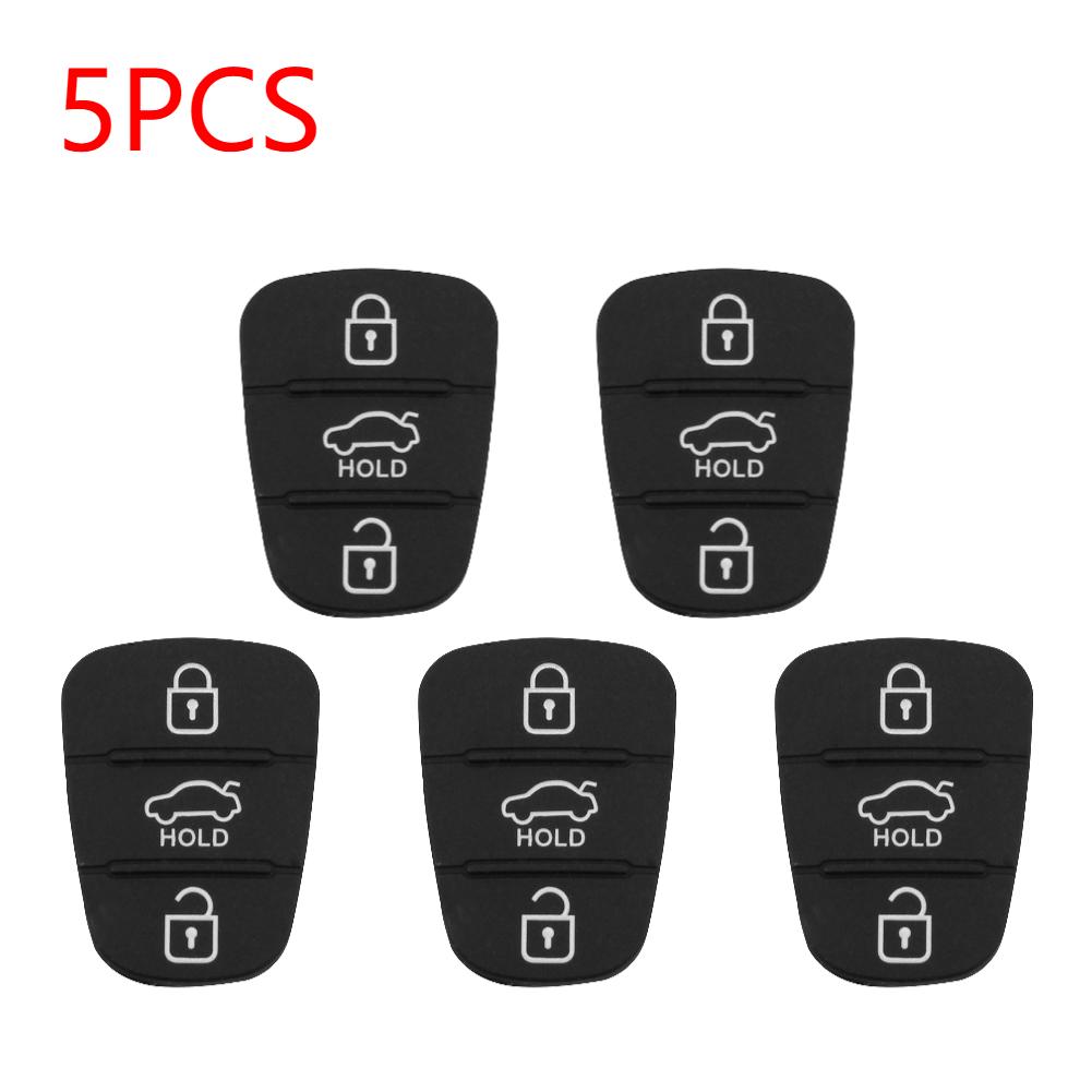 1/5/10PCS Replacement 3 Button Rubber Pad for i30/i35/iX20 Solaris Verna Flip Remote Car Key Shell Case Cover