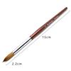 Acrylic Nail Brush Red Wood Handle Gel Builder Manicure Brush Nail Art Tools Nail Salon Size 8-24