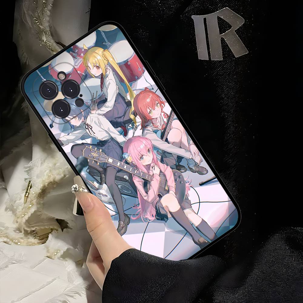 B-BOCCHI THE ROCK! Phone Case For IPhone 16 15 14 13 12 11 17 Pro Max Simplicity Back TPU Soft Case