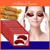 Antipuffiness Eye Whitening 3pcs Mask Red Ginseng Dark Circles Eye Patches Face Care Mask Treatment Gel Moisturizing