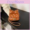 Adorable Children's Mini Quilted Chain Crossbody Bag Stylish Pu Fabric For Girls