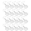 20pcs Stainless Steel Jewelry DIY Accessory 16mm Earrings Wire Hooks Blanks  Earrings Crafts