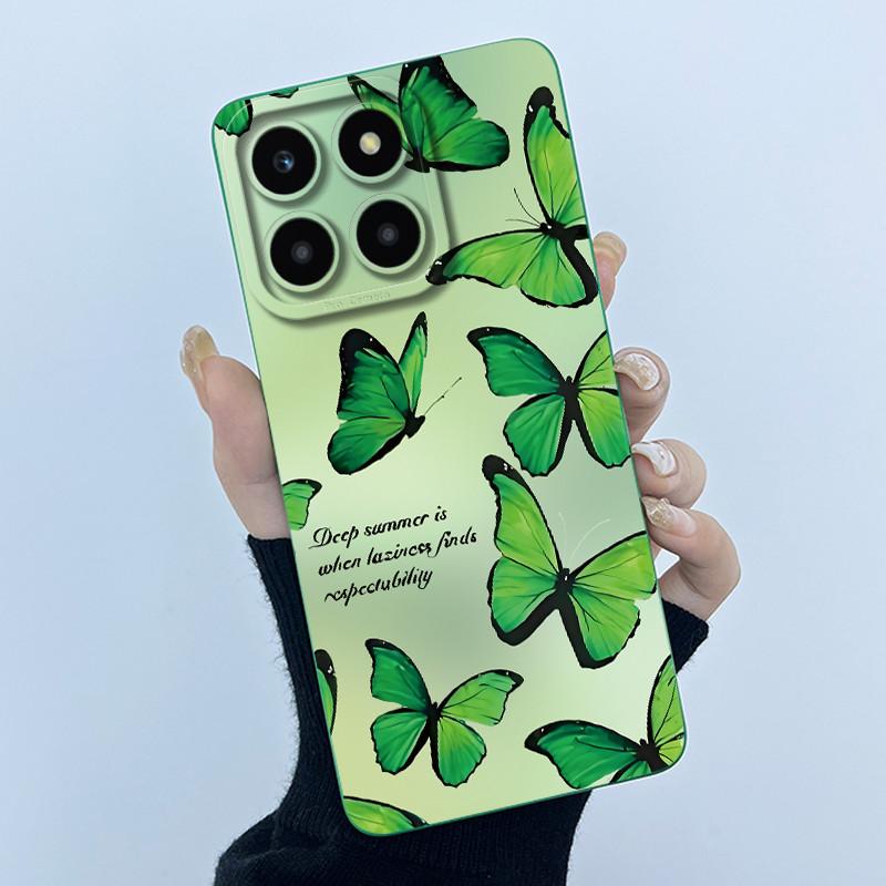 For Honor X6a X6b X6c X6 X6s Case Simplicity flower Soft Silicone Cover For HonorX6a X 6B X6 b Shell Lens Protective Phone Funda
