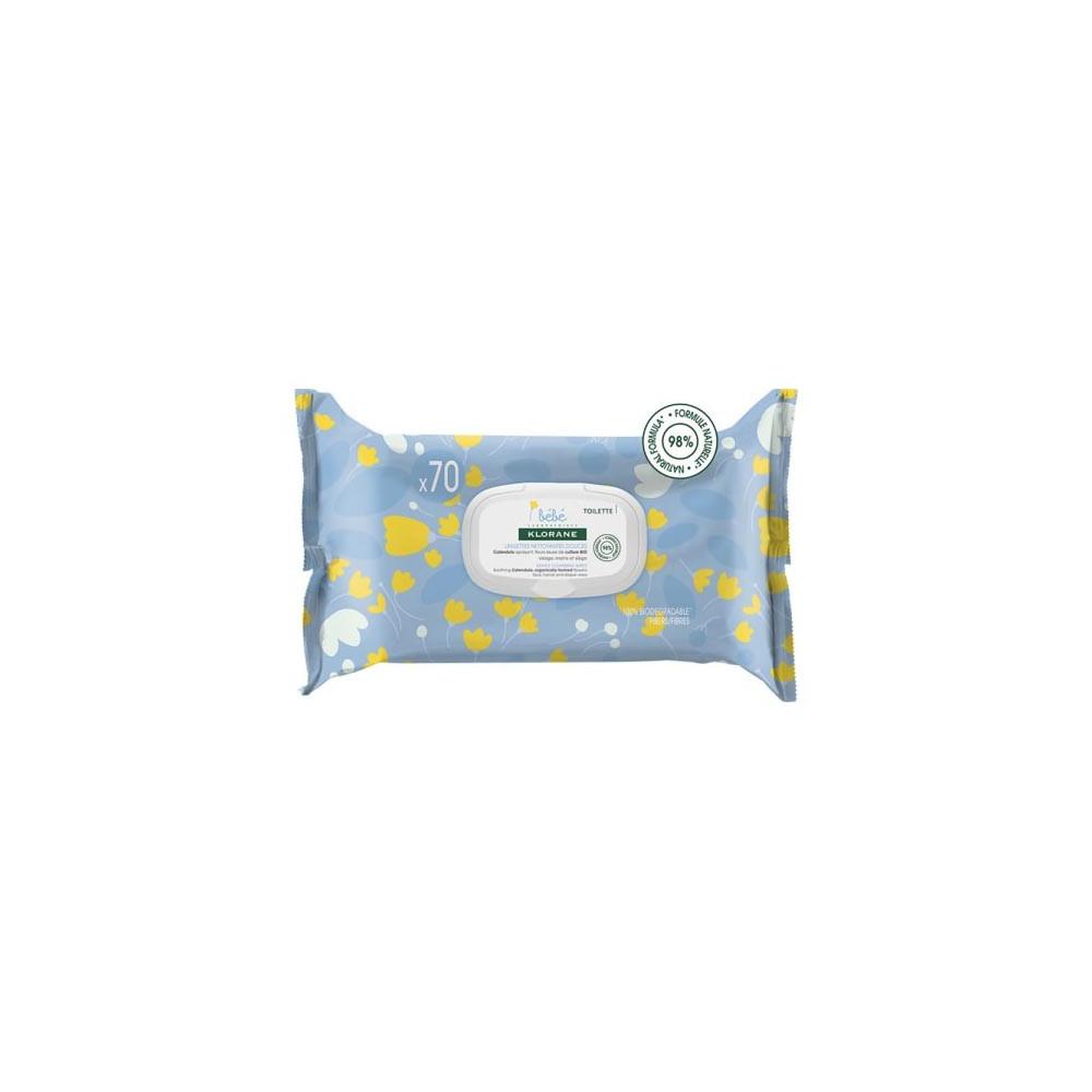 

Klorane Baby 70 Нежные очищающие салфетки