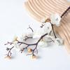 Artificial Plum Blossom Flowers Faux Cherry Blossom Branches Fake Long Stems Flower for Vase Floral Arrangement Home Wedding Table Decor