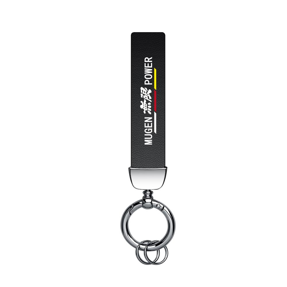 3D Metal Leather Car Emblem Key Chain Keyring Pendants Accessories For Honda Civic 10th 11th Gen Hrv Jazz City Fit 7 Crv Odyssey IP8