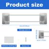 3Pcs RV Shower Corner Storage Bar Stainless Steel Camper Bathroom Corner Bar 180° Rotatable RV Bathroom Corner Shelf