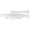 Solid Wood Bed without Mattress White 160x200 cm Pine Wood