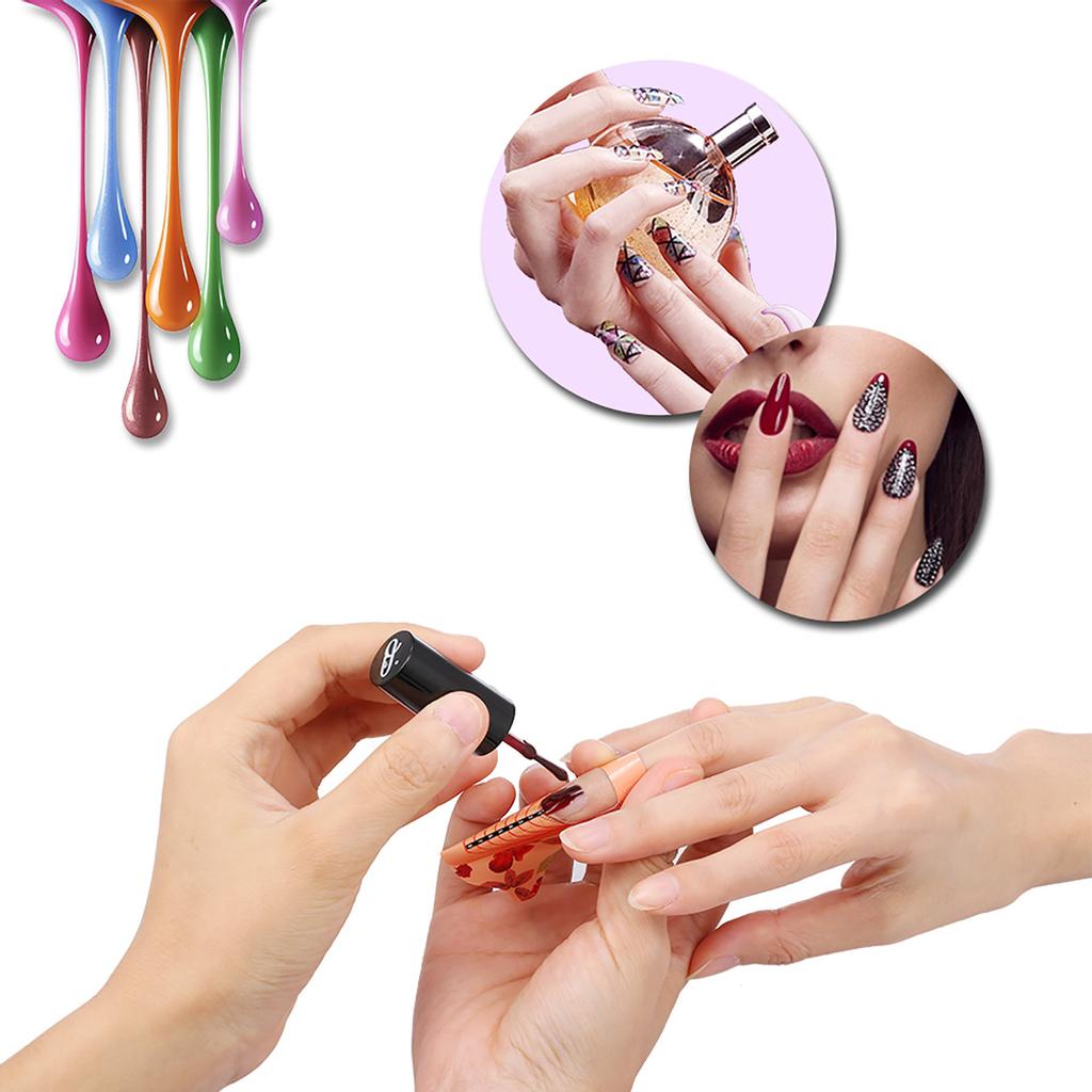 500Pcs Nail Art Acrylic Tip Guide Gel Extension Nail Polish Styling Tools Curl Forms for Nails Care