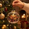 Acryl-Weihnachtskugel-Schmuck Transparenter Schneemann Kristallkugel Weihnachten Hängedekoration