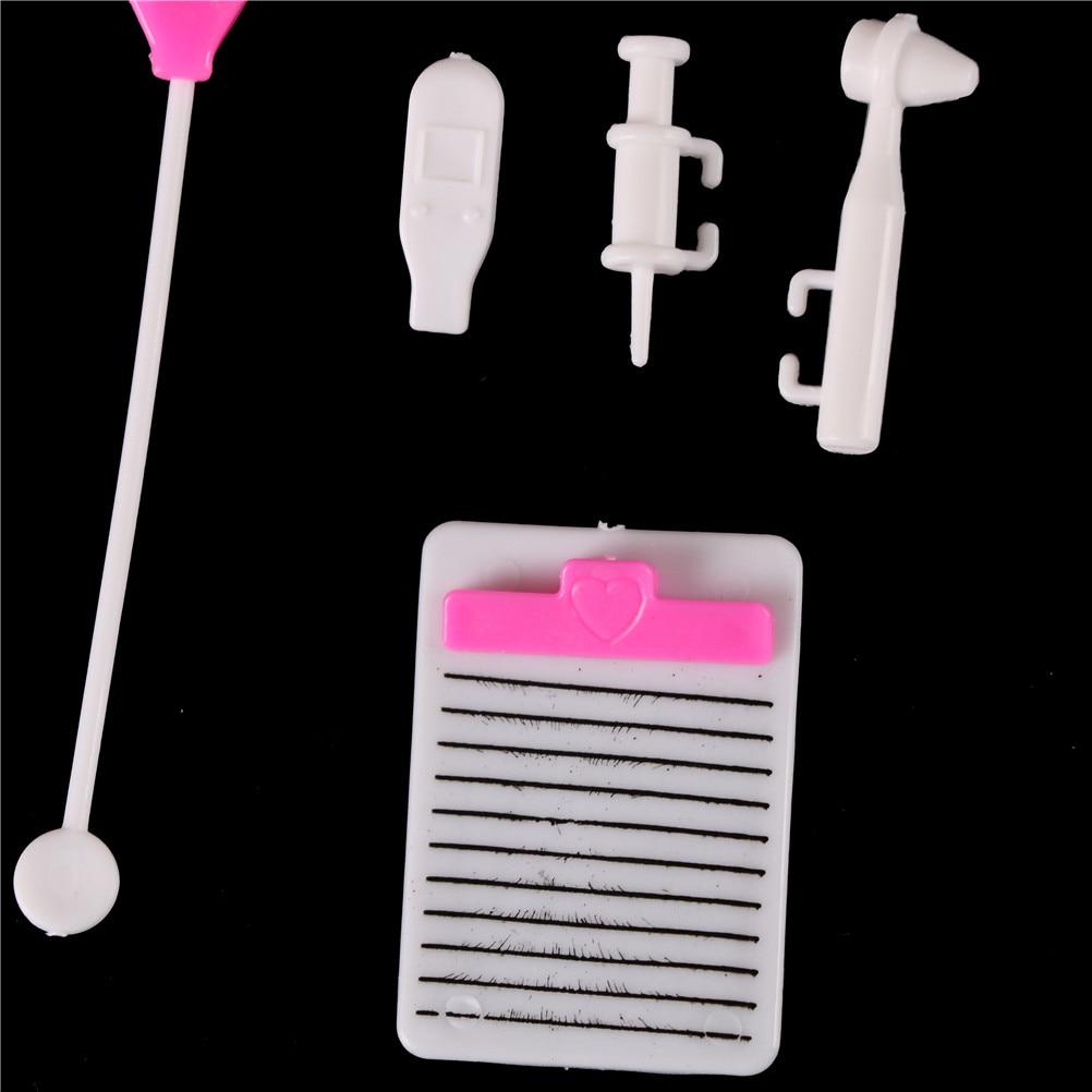 10ks/Sada Dětské hračky Doktor Set Baby Pretend Hrací kufry Lékařská simulace Lékárnička s panenkou