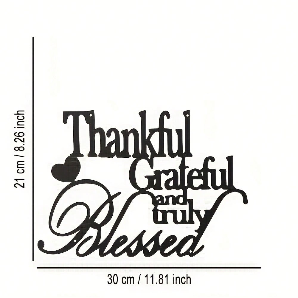 

Heart Shaped Metal Wall Decor Iron Sign for Home Office Cafe Farmhouse Bar Thanksgiving Christmas