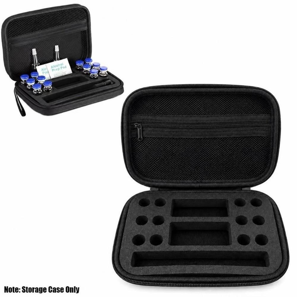 EVA Peptide Case Rectangle Mesh Pocket Safe Insulin Vials Storage Box with Precut Foam Slot Insulin Vial Case