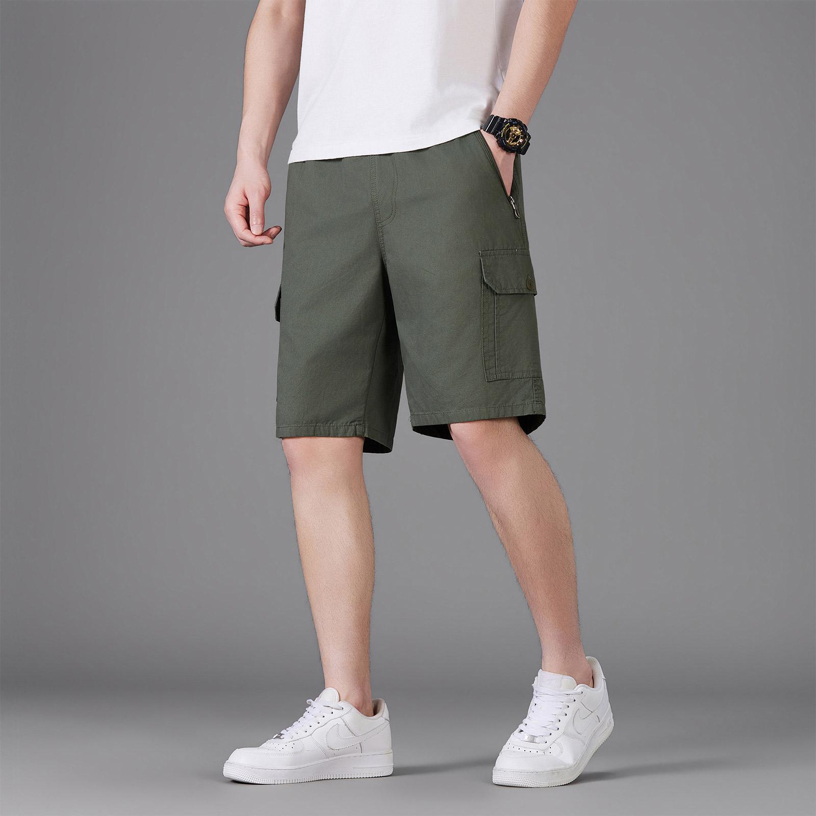 

Men s Summer Loose Casual Pants, Men s Beach Sports Outdoor Shorts L армия зеленый