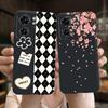 Couple Love Heart Pattern back shell For Motorola Edge 40 Neo Edge40 5G Ultra Soft Slim Black Case Flower Capa Silicone Coque