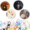 30Pcs Clasp Colorful Swivel Snap Hooks Mini Metal Key Chain Hooks Multi-purpose Trigger Buckle Clasps Purse Charms