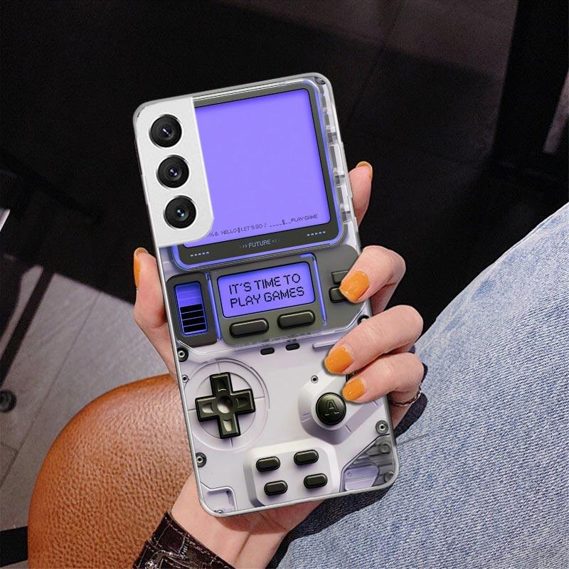 Games Console Fashion Boy Phnoe Case for Samsung Galaxy S26 S25 Edge S23 S24 Ultra S22 Plus S21 S20 FE Unique Cover Soft Coque G