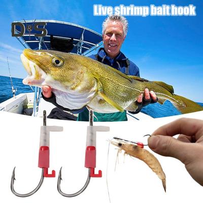 3/5/10/15/20 Piezas Luminoso Gancho Fijo para Camarón Vivo Heavy Duty Brilla en la Oscuridad Anzuelo de Pesca con Púas Agua Dulce Agua Salada Siluro Lubina Gancho de Pesca Pesca