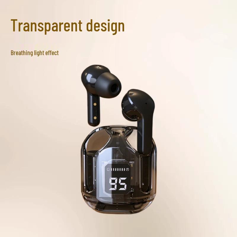 

New Transparent Wireless Bluetooth Earphones: In-Ear, Noise-Cancelling, High-Quality Sound, Stylish Design, Digital Display, E-Sports Ready. небо синє кольору