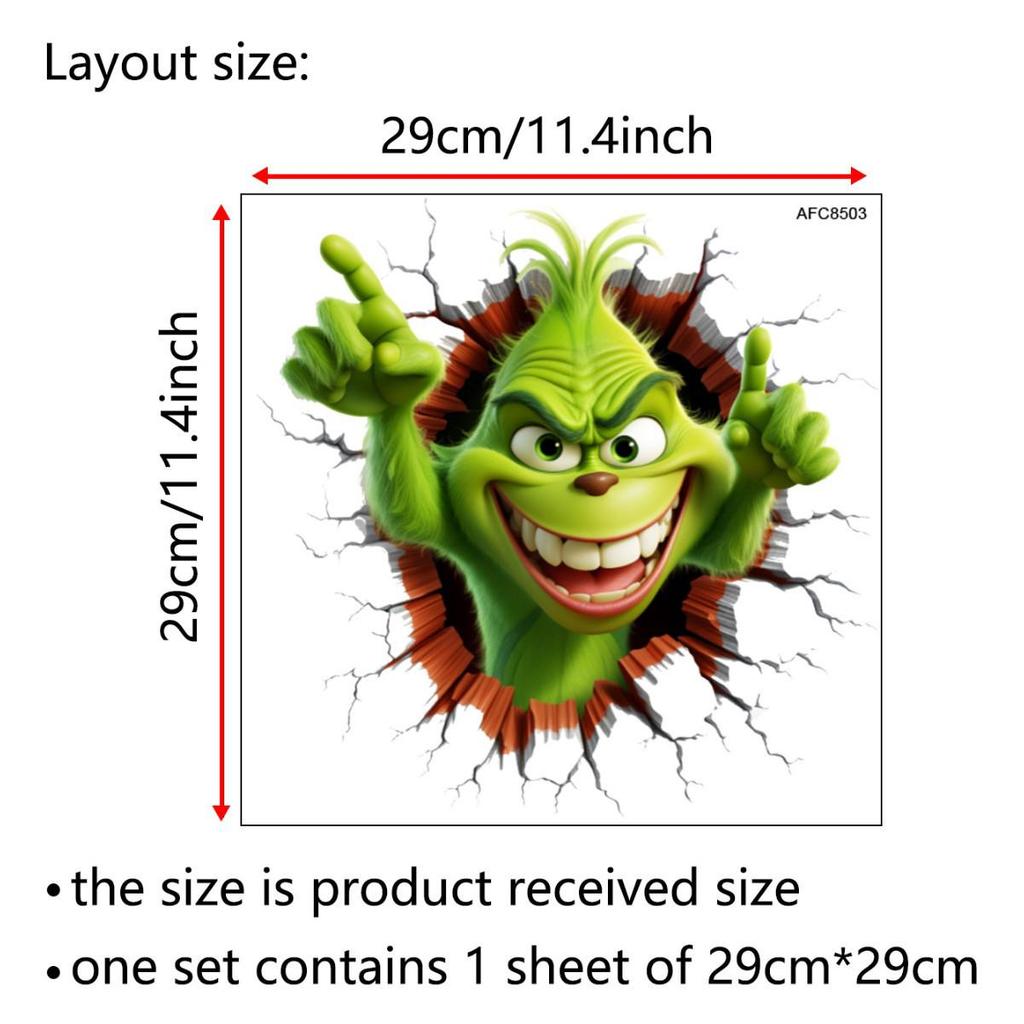 Santa Claus PVC Toilet Sticker - Self-Adhesive Christmas Bathroom Decoration (Model AFC8507)