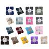 Solid Color Striped Flannel Blanket Shawl Blanket Multipurposes Sofa Blanket Cover Blanket Home Bed Blanket