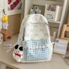 Schoolbag High-value college style schoolbag Women's bow lace backpack Junior high school student literary and fresh backpack