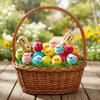 18x Mini Easter Chicks Decoration Art and Crafts Stuffed Fluffy Chick Toys Tiny Chenille
