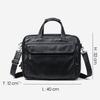 Genuine Leather Bag Leather Men's Bag, Business Briefcase, Retro Men's Messenger Handbag, 15.6-inch Leather Computer Bag