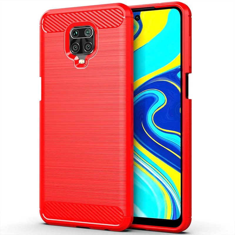 For Cover Xiaomi Redmi Note 9 Pro Case For Redmi Note 9 Pro Capas Shockproof Carbon Fiber TPU Soft Cover Redmi Note 9 Pro Fundas