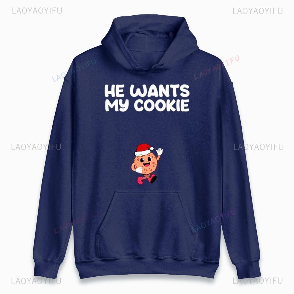 Milk Cookie Matching Rude Hoodie Funny Couples Matching Christmas Hoodies Unisex Women Adult Casual Festival Costumes Xmas Gift