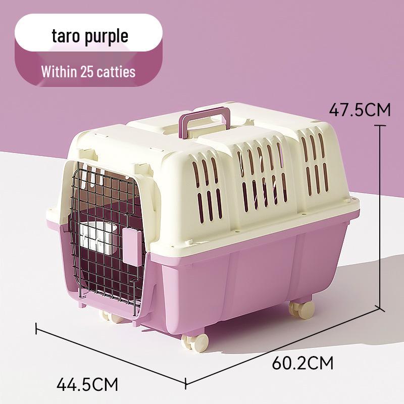 Portable Pet Airline Crate for Small & Medium Cats and Dogs