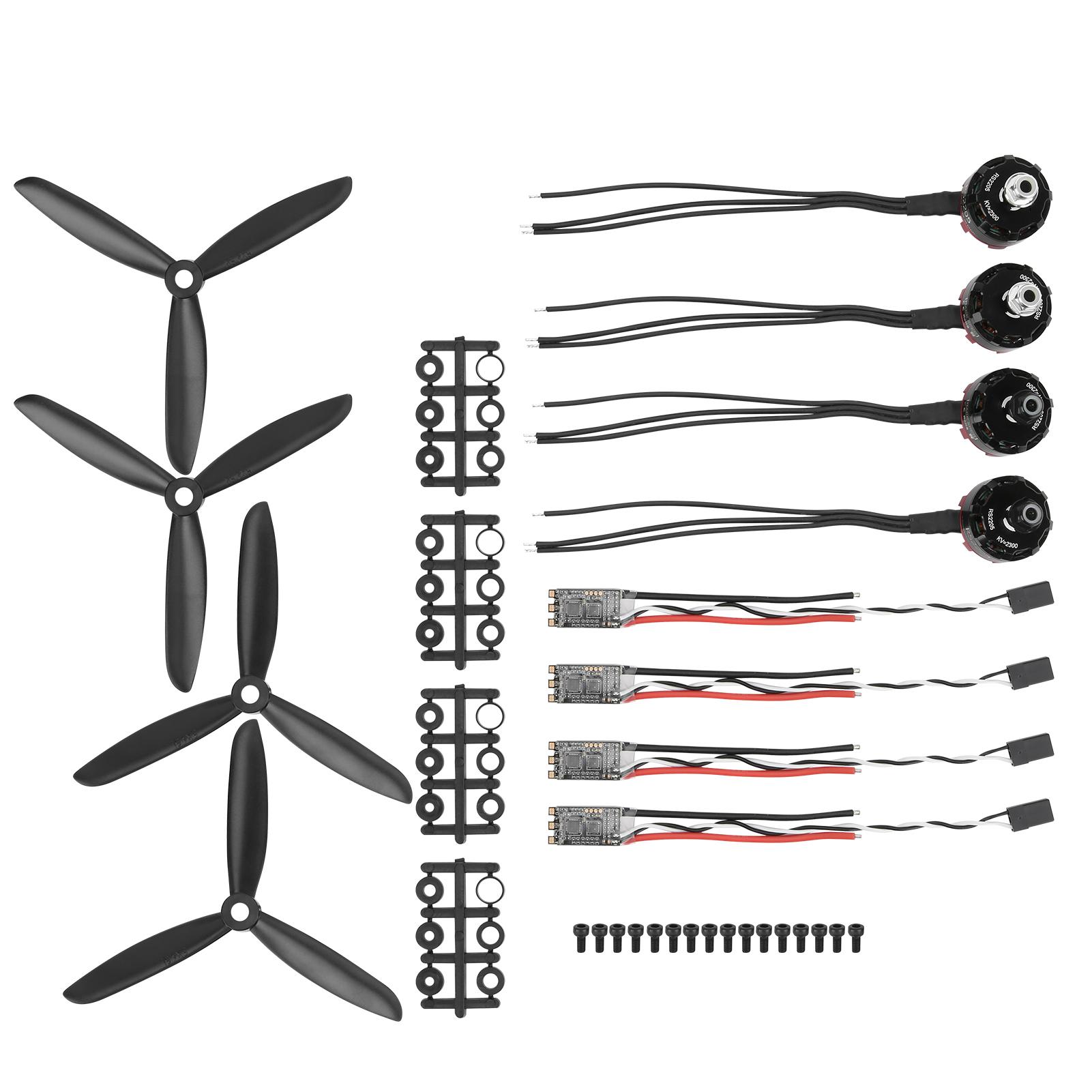 

2205 2300 KV Aluminium Alloy CW+CCW Motor 20A Brushless ESC+Propeller Kit Set RC Accessory